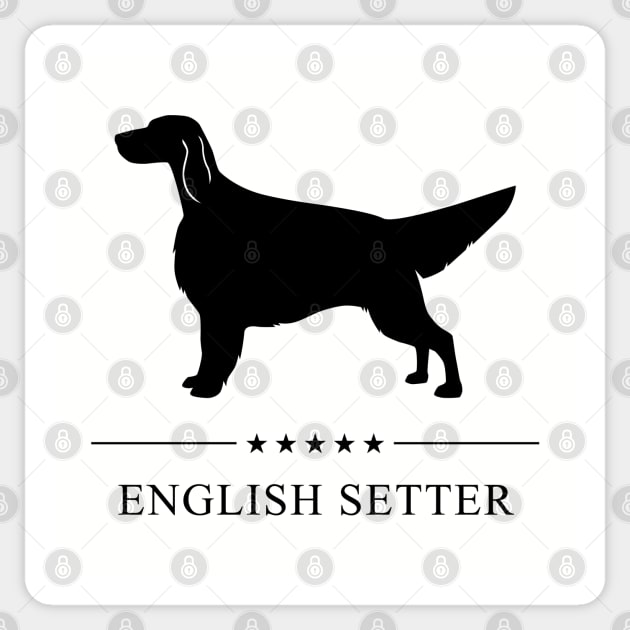 English Setter Black Silhouette Sticker by millersye